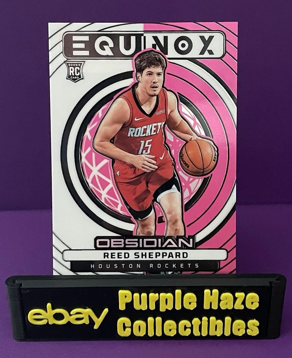 2024 Panini Obsidian Basketball Electric Etch Pink Flood Reed Sheppard #24