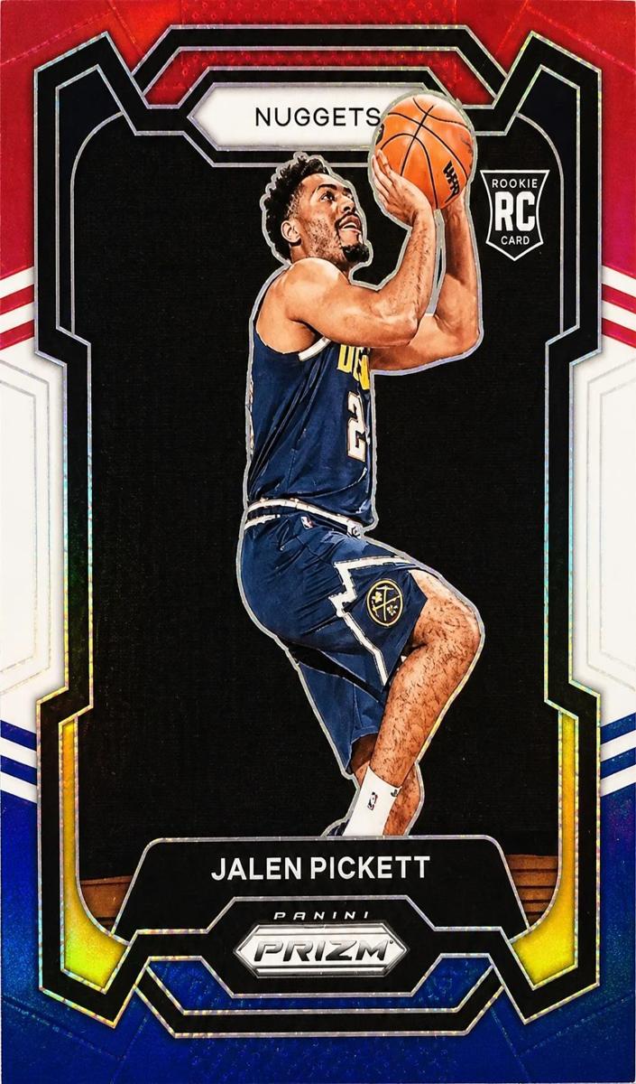 2023 Panini Prizm Basketball Red White and Blue Jalen Pickett #167