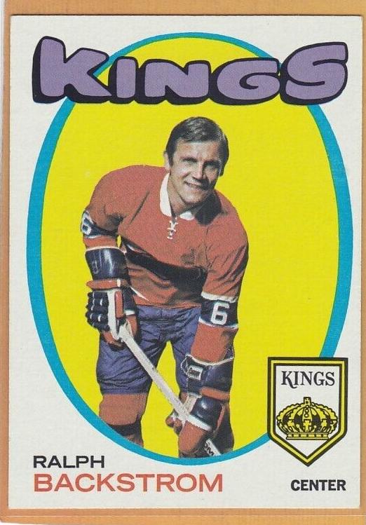 1971 Topps Hockey Ralph Backstrom #108