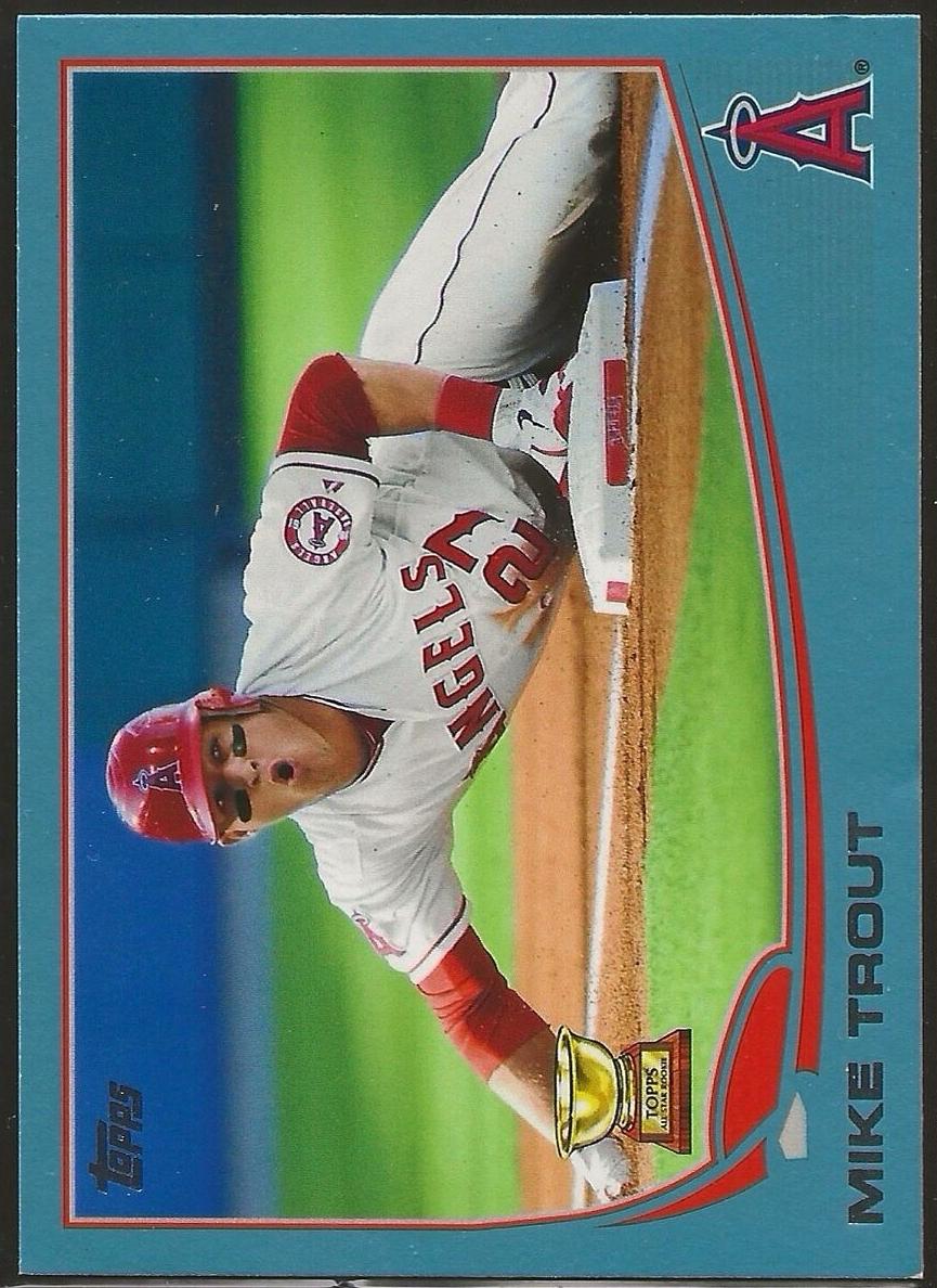 2013 Topps Baseball Blue Border Mike Trout #27 PSA 8.5