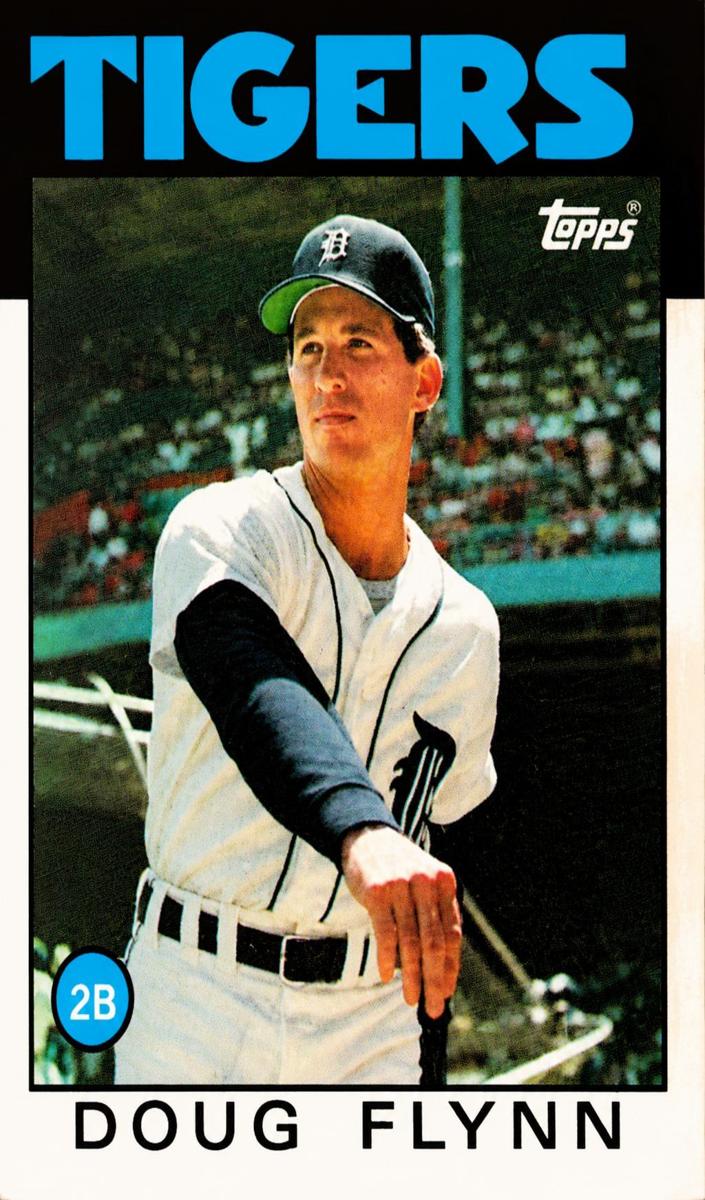 1986 Topps Baseball Doug Flynn #436 PSA 9