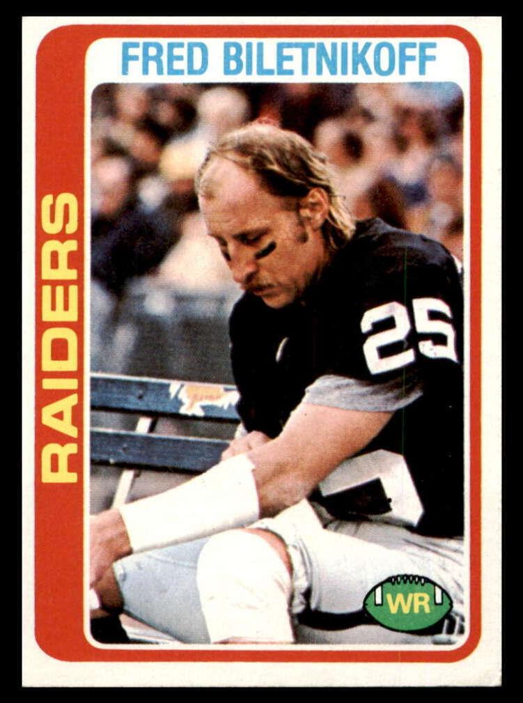 1978 Topps Football Fred Biletnikoff #415 PSA 6