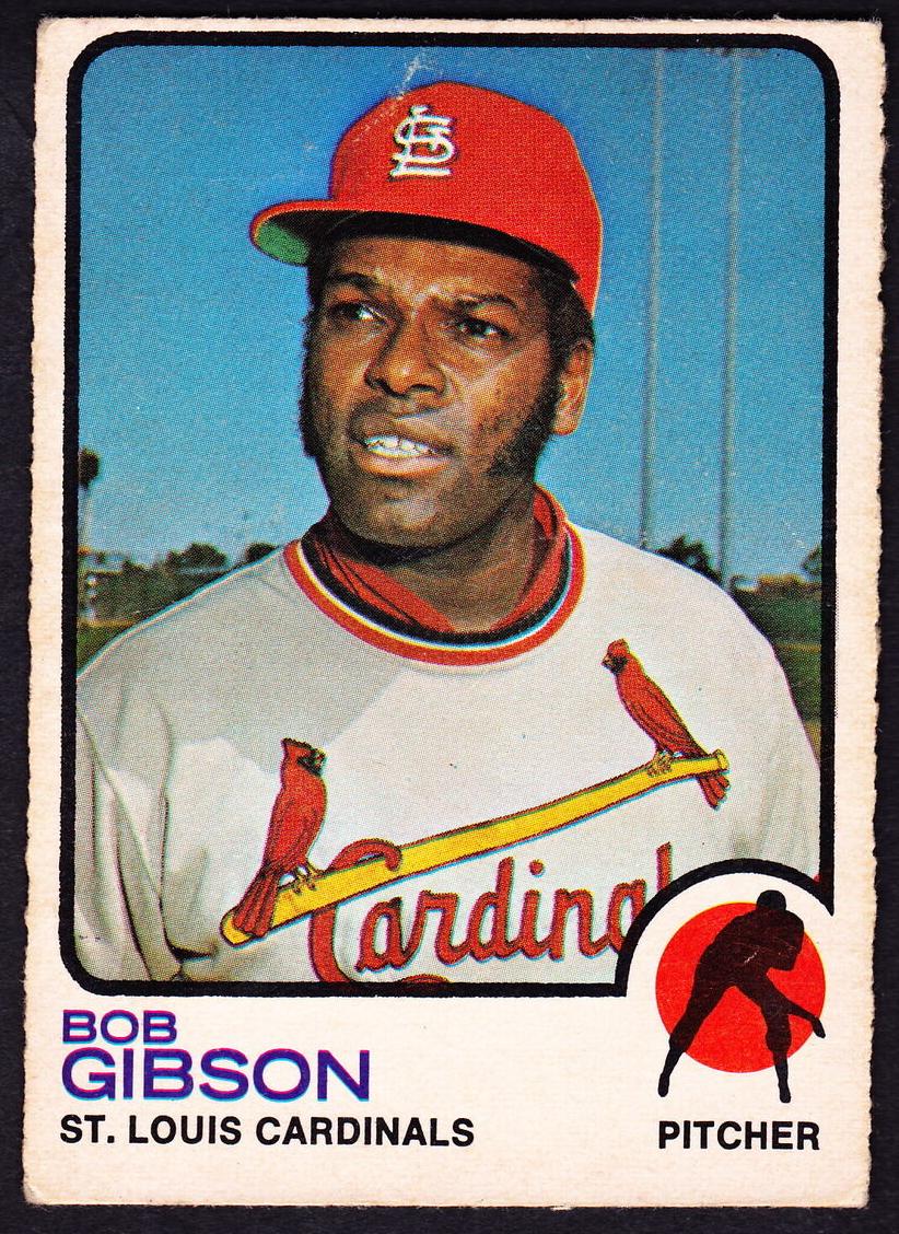 1973 O-Pee-Chee Baseball Bob Gibson #190 PSA 5