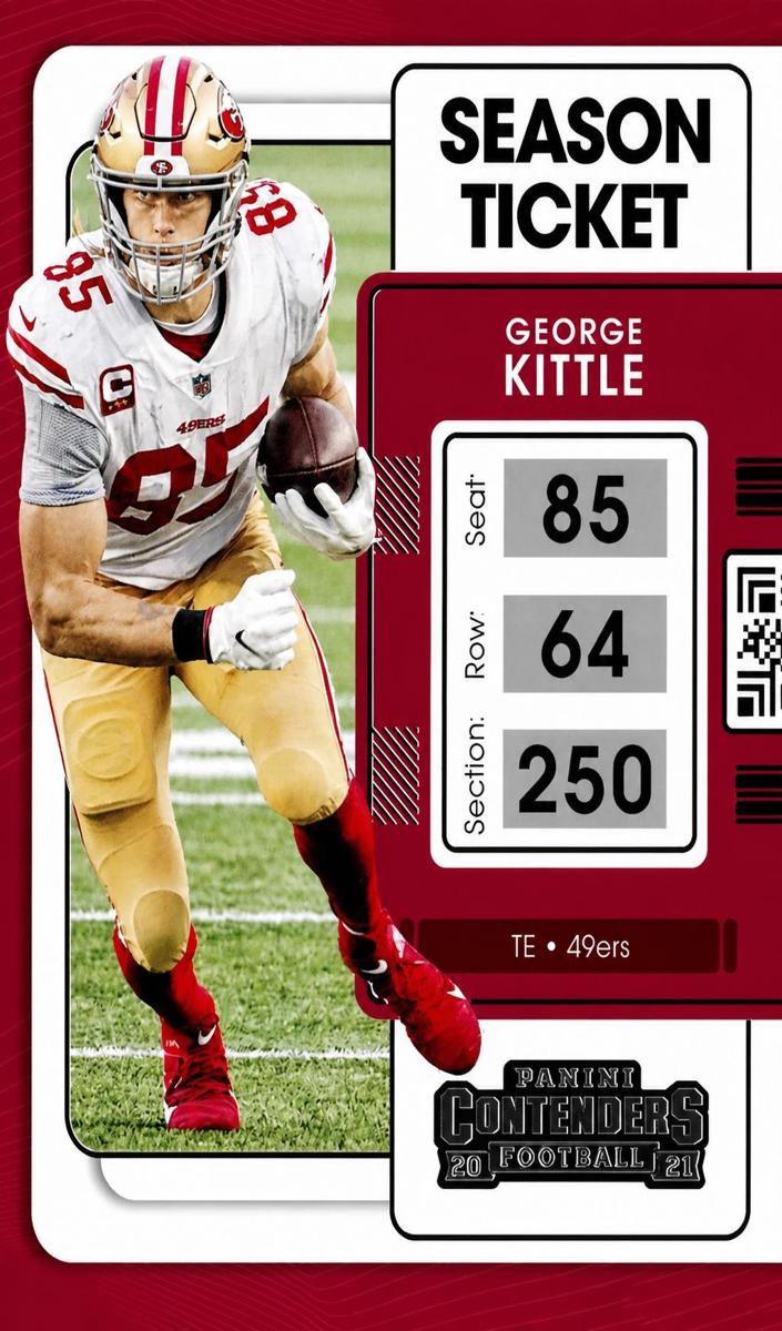 2021 Panini Contenders Football Base George Kittle #89 CGC 8.5