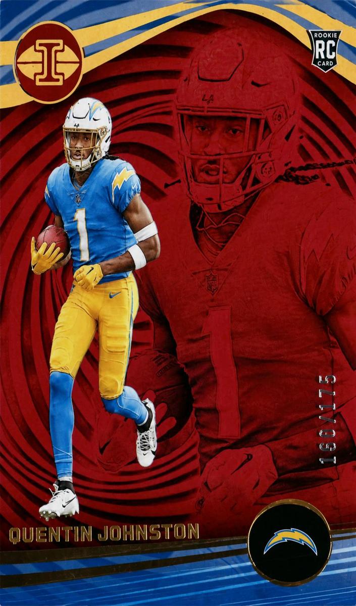 2023 Panini Illusions Football Trophy Collection Red Quentin Johnston #63