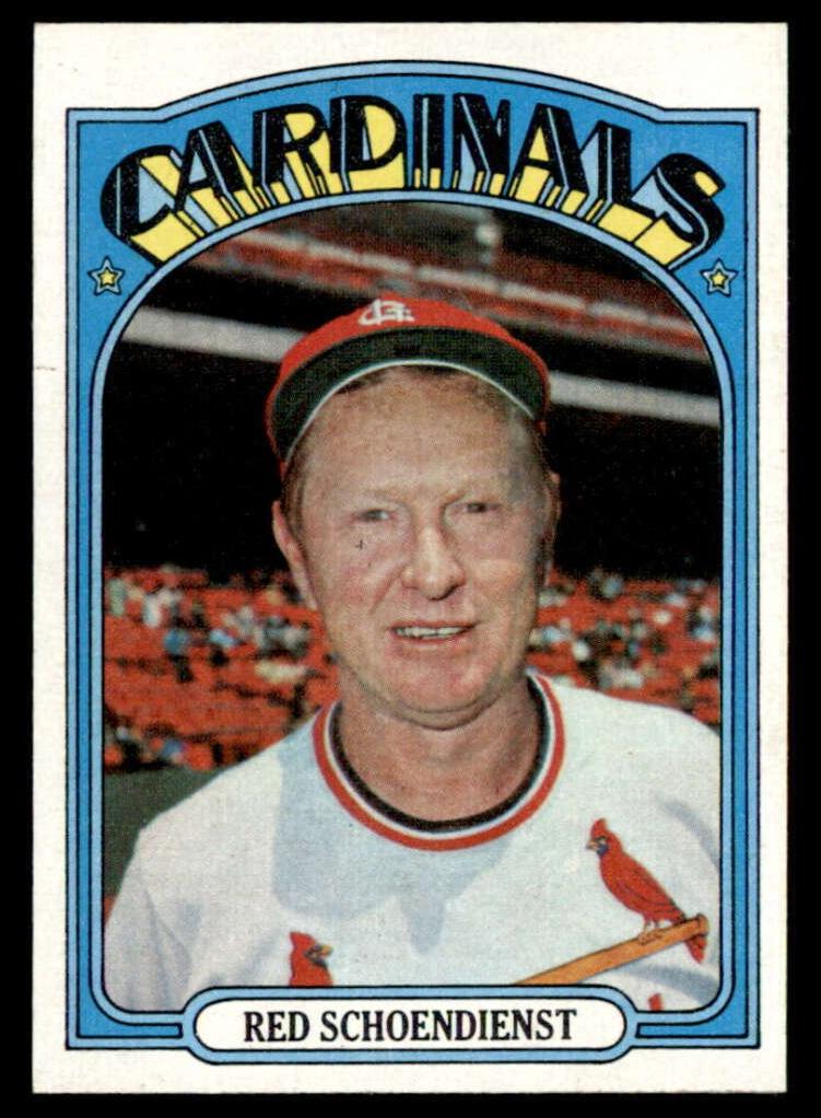1972 Topps Baseball Red Schoendienst #67 PSA 9