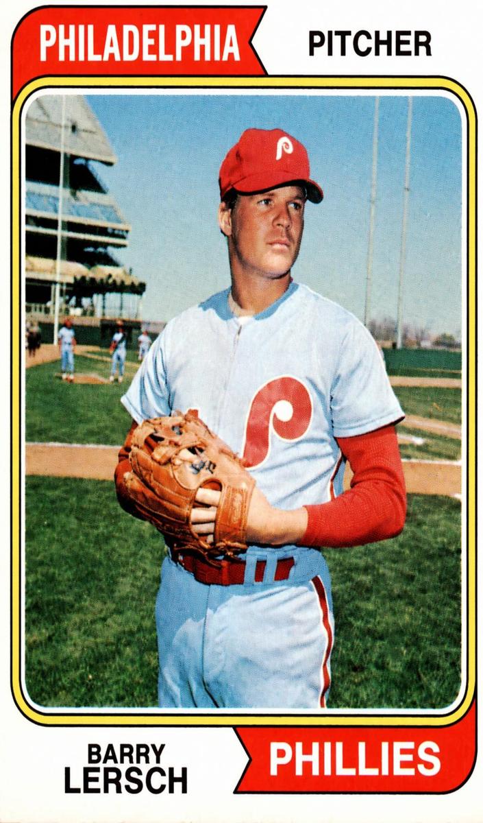 1974 Topps Baseball Berry Lersch #313 PSA 8