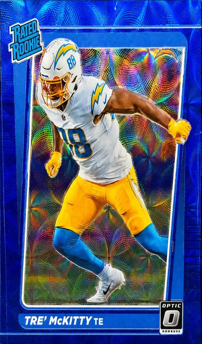 2021 Donruss Optic Football Blue Scope Tre' McKitty #284