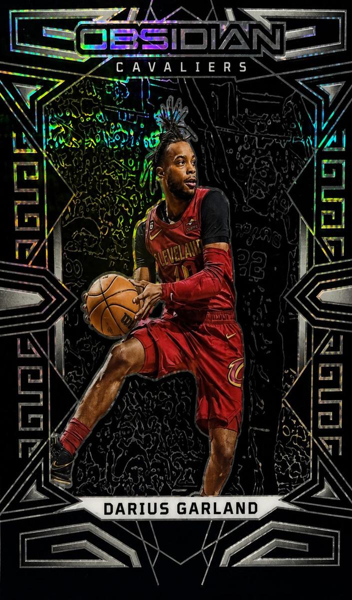 2022 Panini Obsidian Basketball Electric Etch Asia Darius Garland #34