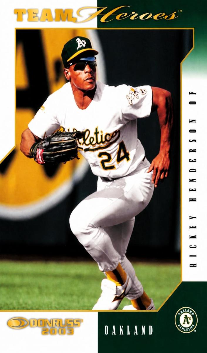 2003 Donruss Team Heroes Baseball Rickey Henderson #367 PSA 10