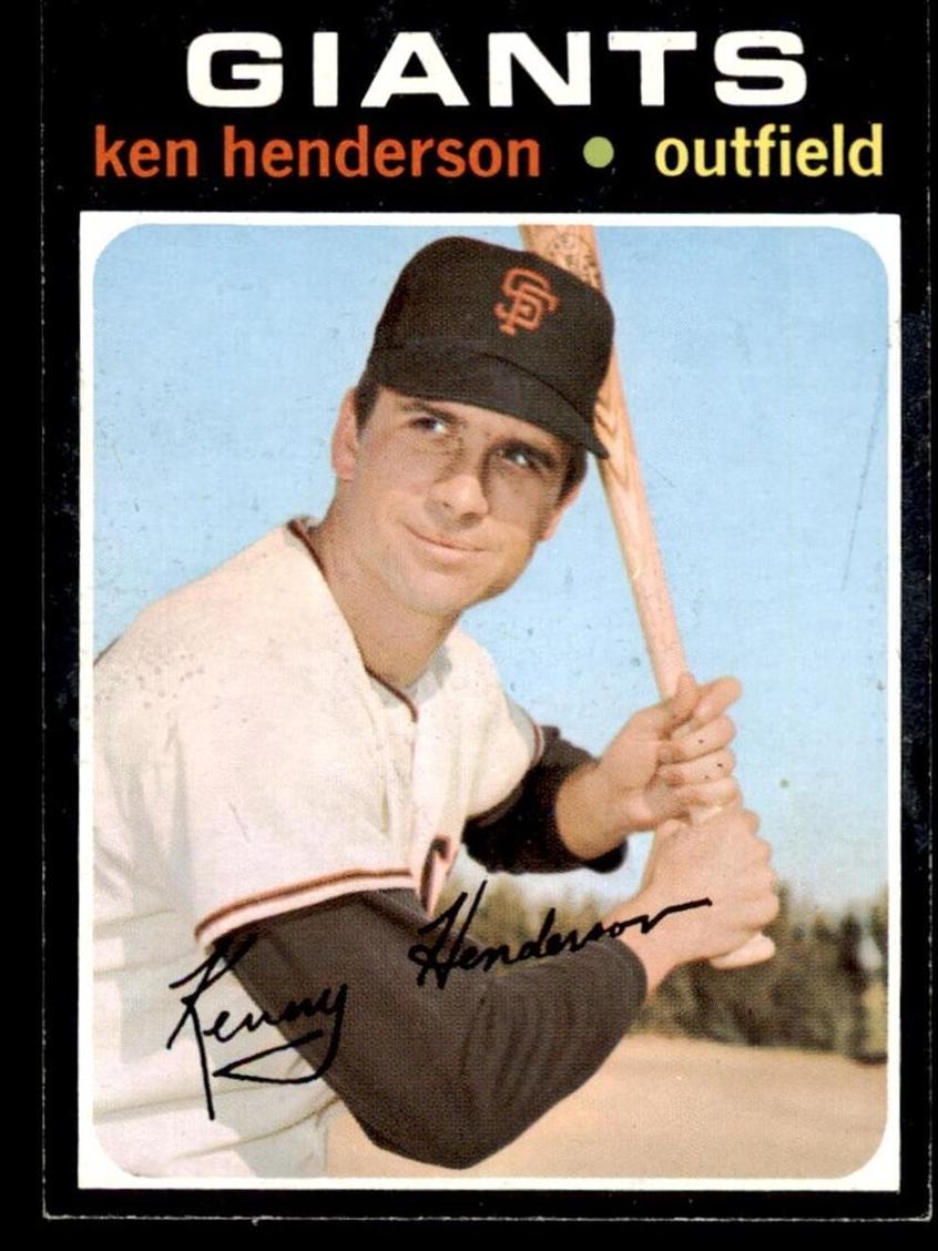 1971 Topps Baseball Ken Henderson #155