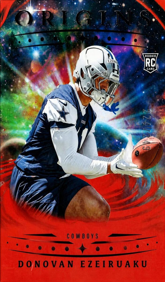 2025 Panini Origins Football Holo Orange Donovan Ezeiruaku #150