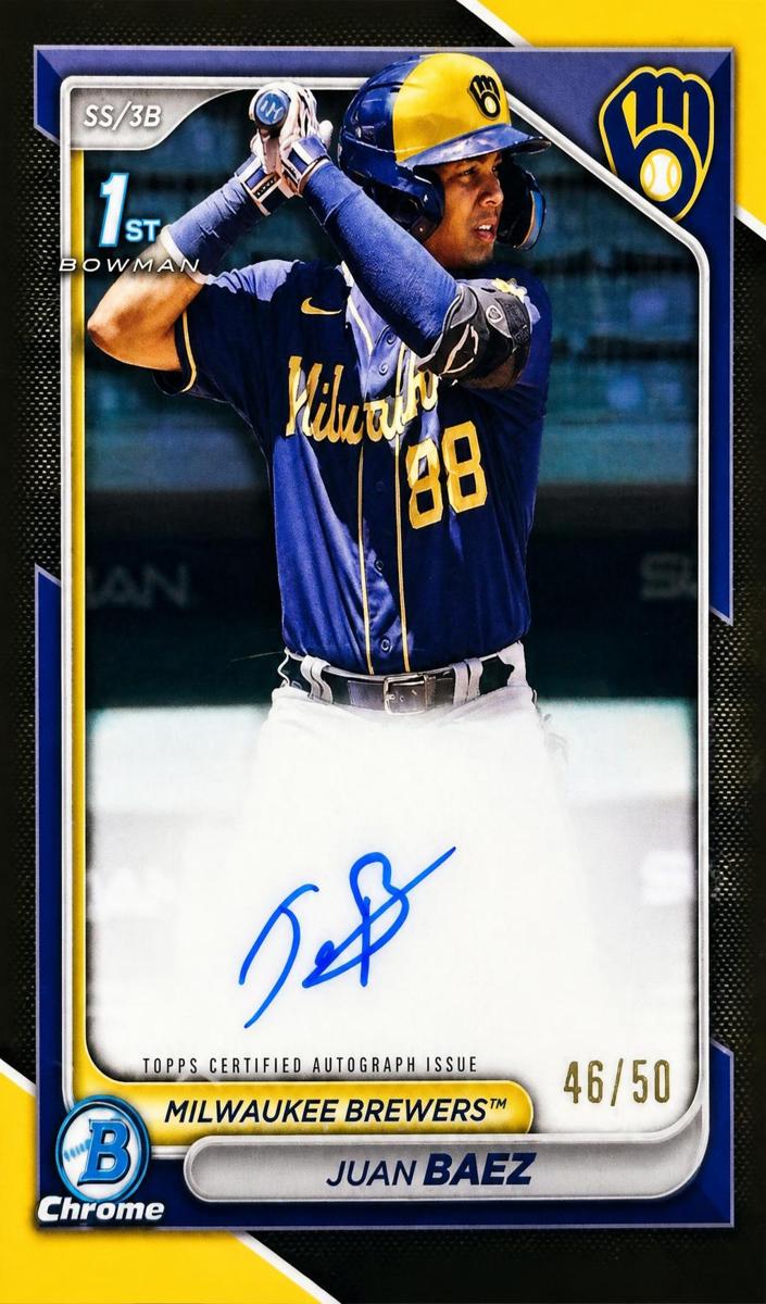 2024 Bowman Chrome Baseball Gold Juan Baez #CPA-JBA