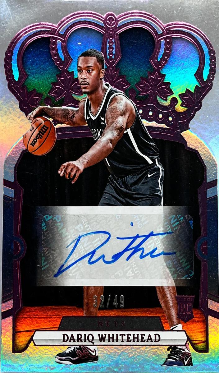 2023 Panini Crown Royale Basketball Pink Dariq Whitehead #RC-DAR