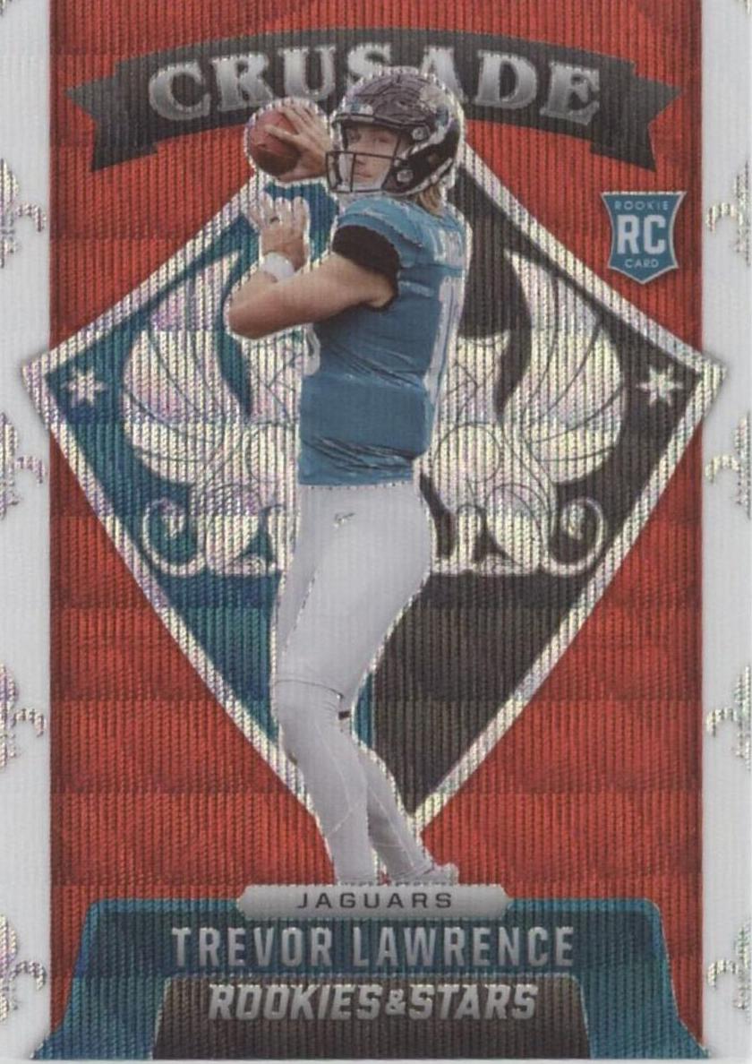 2021 Panini Rookies and Stars Football Red Wave Trevor Lawrence #CR-20 PSA 8.5