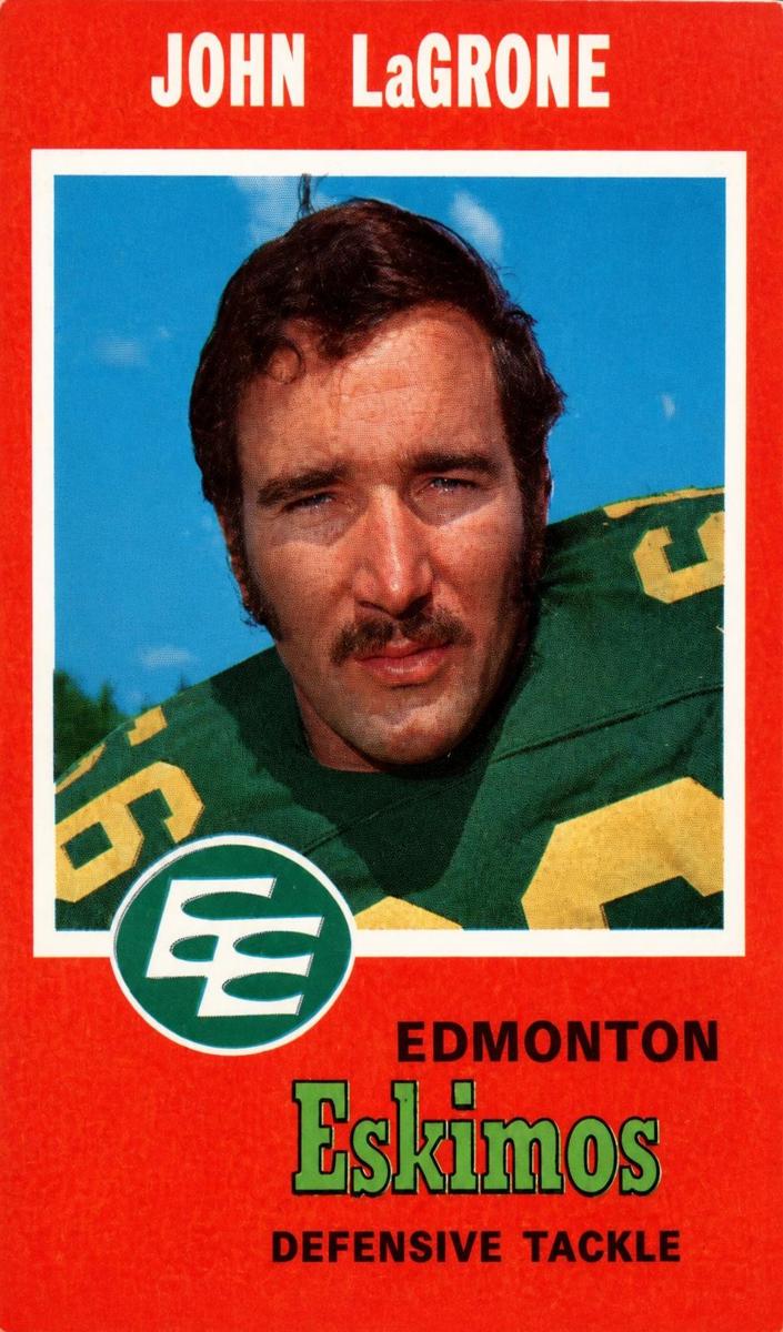 1971 O-Pee-Chee CFL Football John LaGrone #57 PSA 7