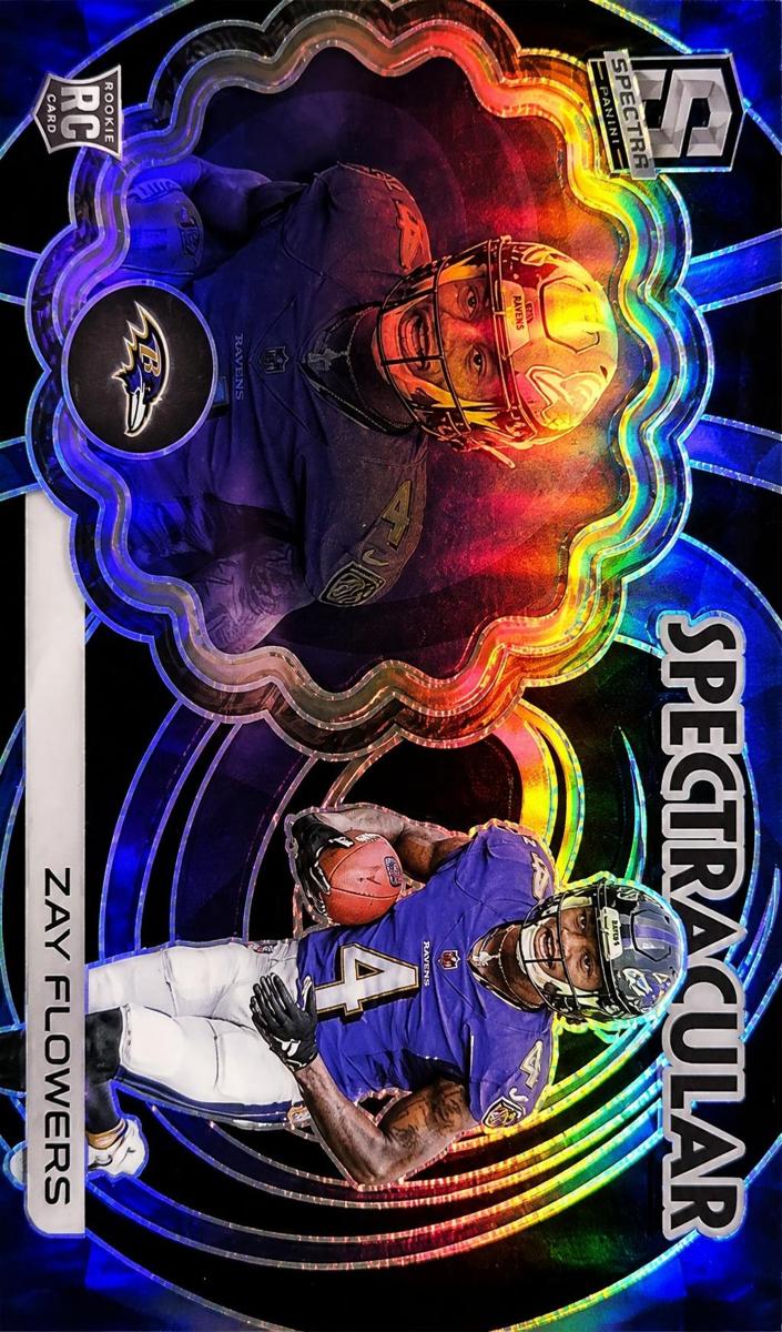 2023 Panini Spectra Football Zay Flowers #S-ZF PSA 9
