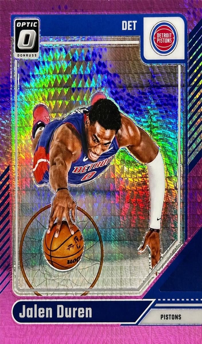 2024 Donruss Optic Basketball Hyper Pink Jalen Duren #89