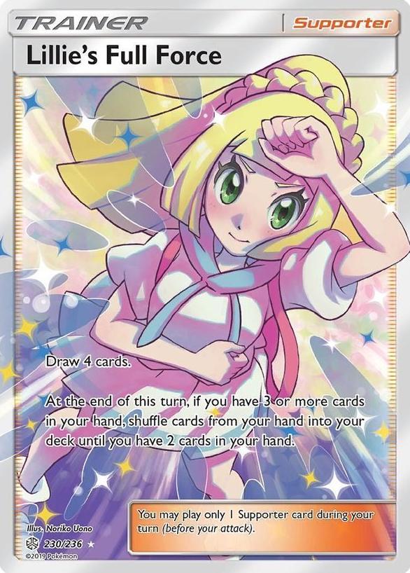 2019 Pokemon Sun & Moon Cosmic Eclipse Lillie's Full Force #230 PSA 10