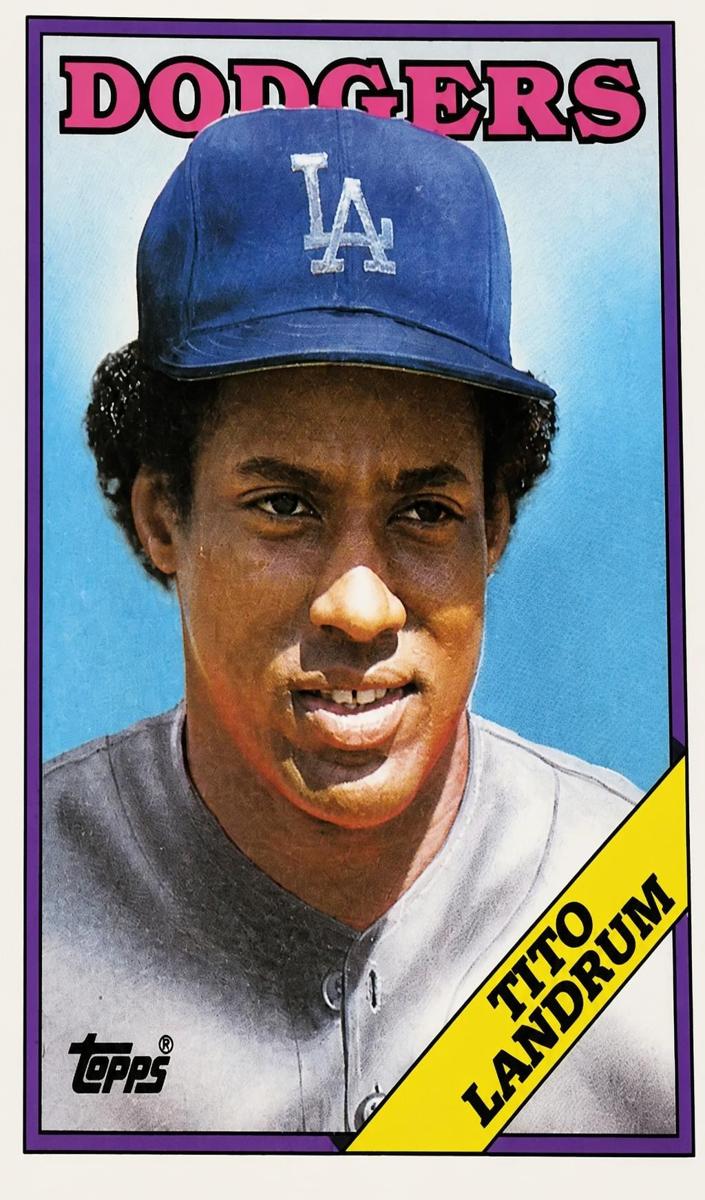 1988 Topps Baseball Tito Landrum #581 PSA 9