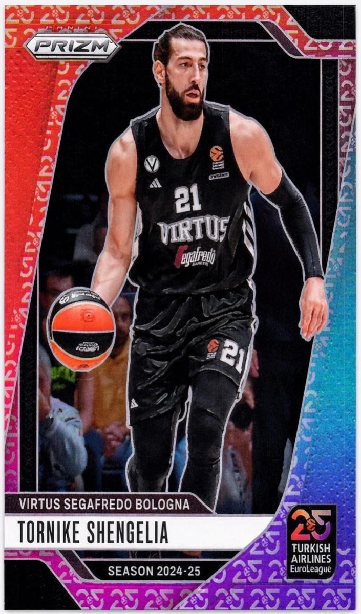 2024 Panini Prizm Turkish Airlines EuroLeague Basketball 25th Anniversary Tornike Shengelia #156