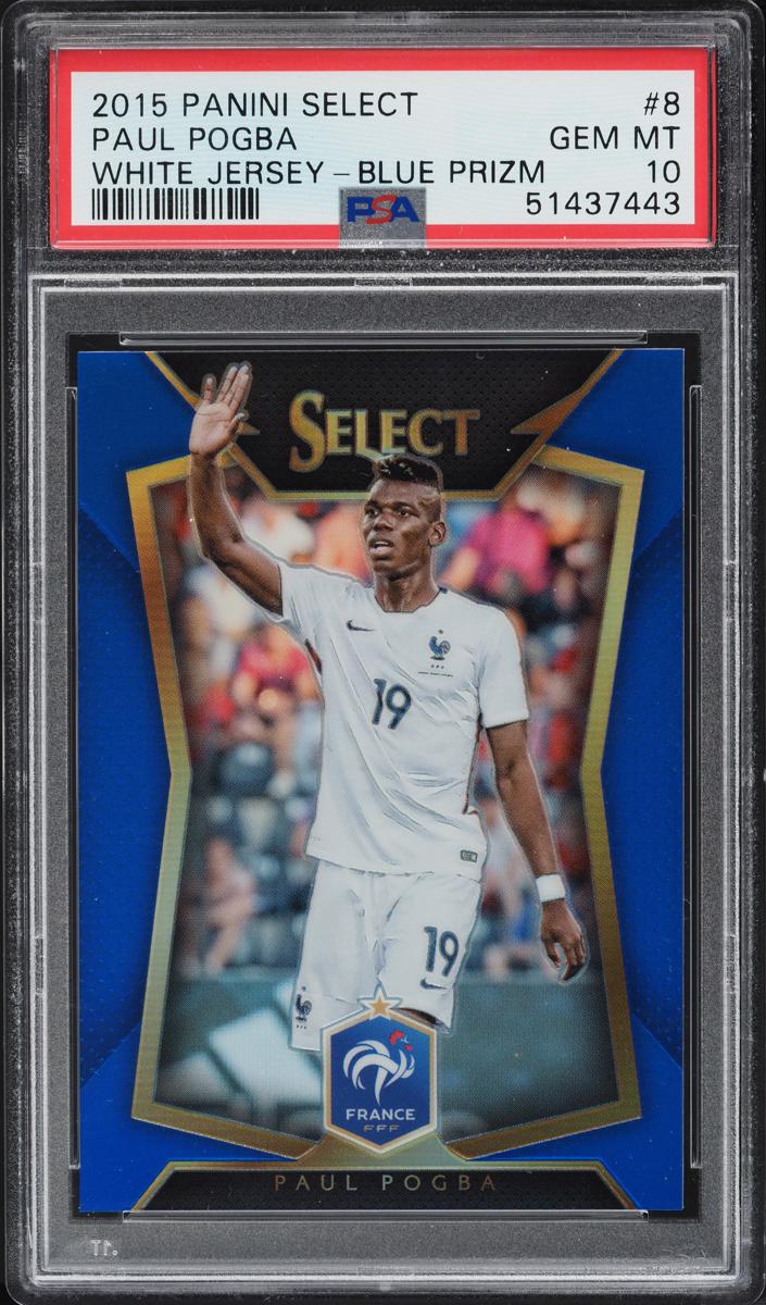 2015 Panini Select Soccer Blue Jersey Blue Paul Pogba #8 PSA 10