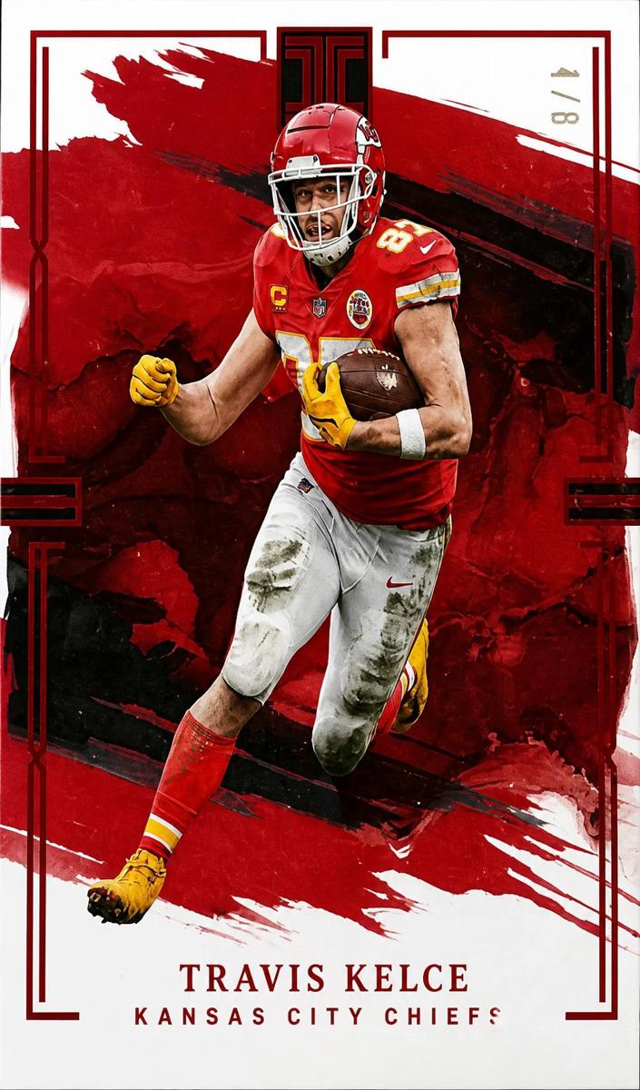 2023 Panini Impeccable Football Ruby Travis Kelce #46