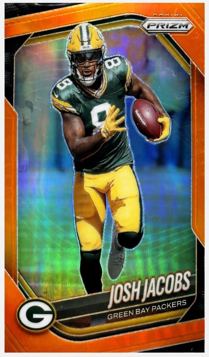 2025 Panini Prizm Football Orange Josh Jacobs #188