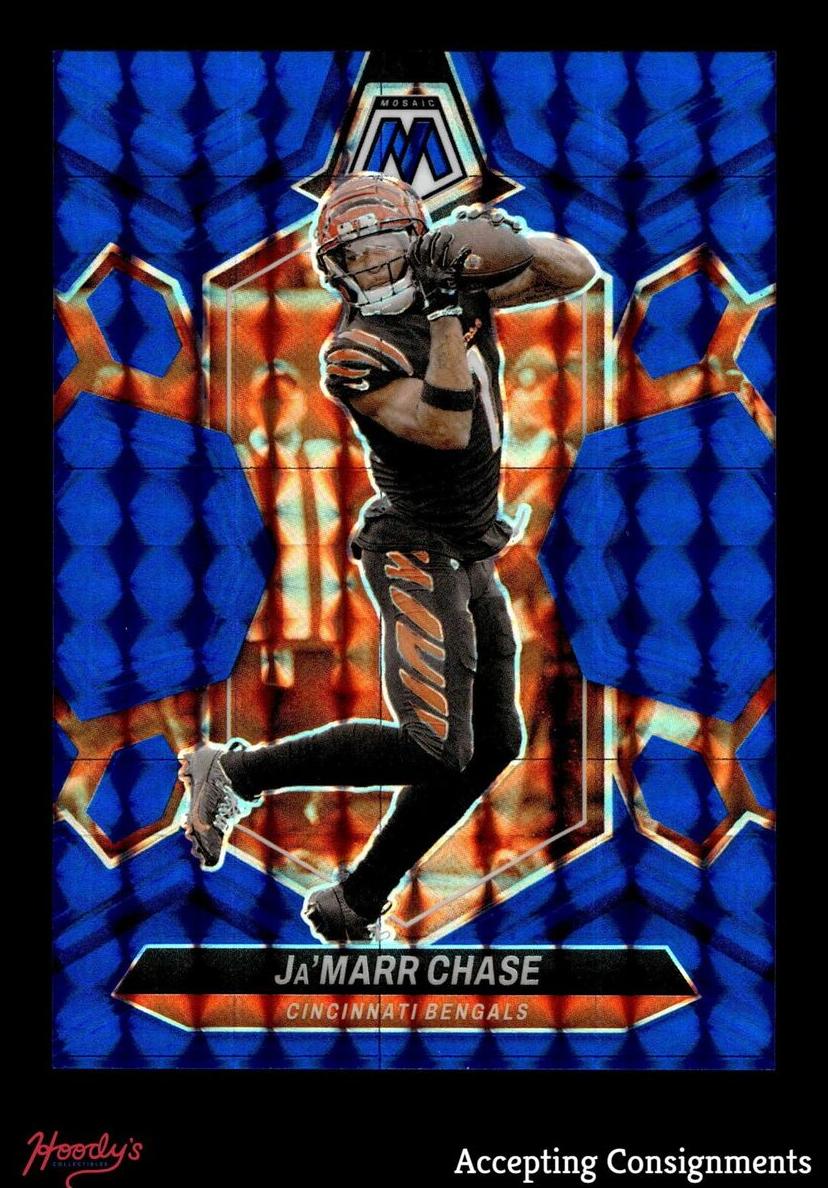 2024 Panini Mosaic Football Blue Ja'Marr Chase #45