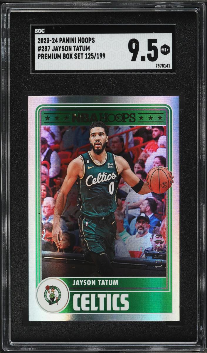 2023 Panini Hoops Basketball Premium Box Set Jayson Tatum #287 PSA 10