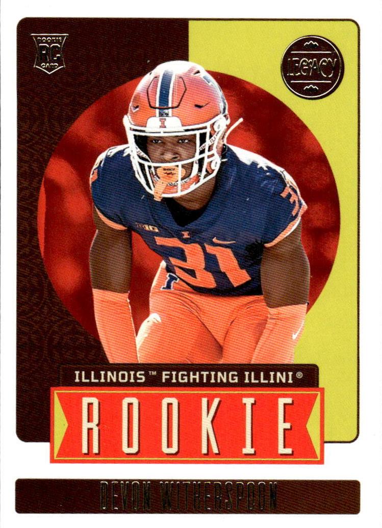 2023 Panini Legacy Football Devon Witherspoon #186 PSA 9