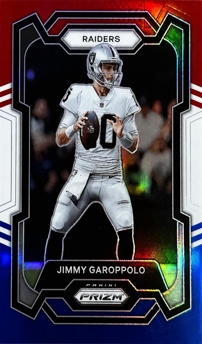 2023 Panini Prizm Football Red White Blue Jimmy Garoppolo #176