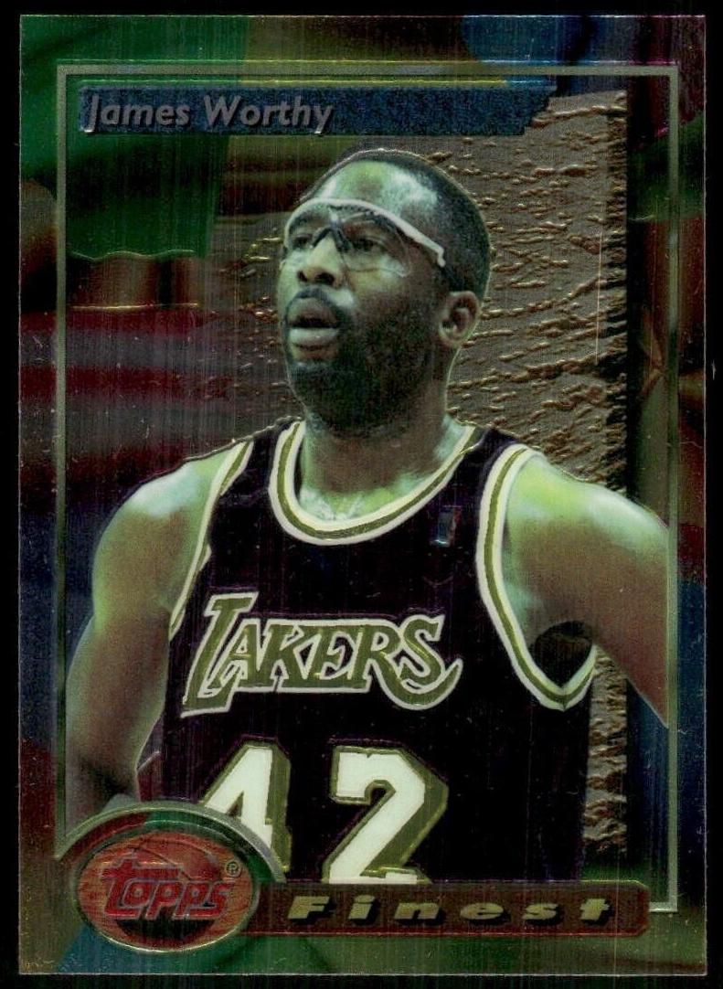 1993 Topps Finest Basketball James Worthy #181 PSA 9