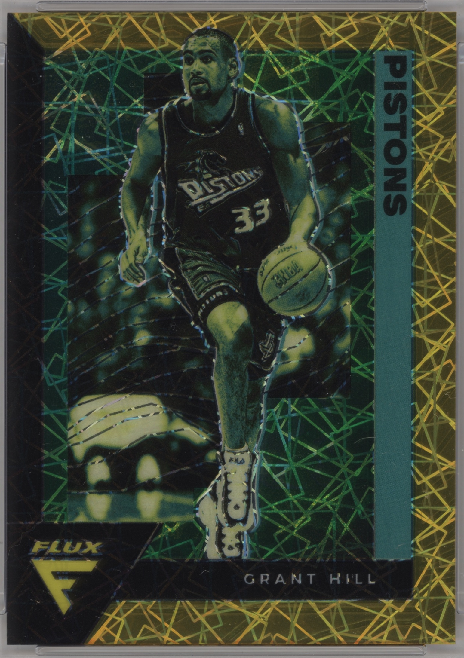 2020 Panini Flux Basketball Gold Laser Grant Hill #199