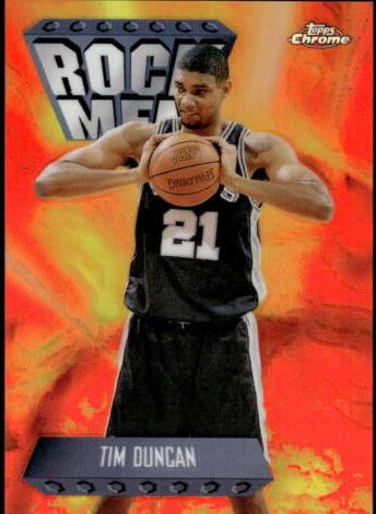 1998 Topps Chrome Basketball Refractor Tim Duncan #SB17