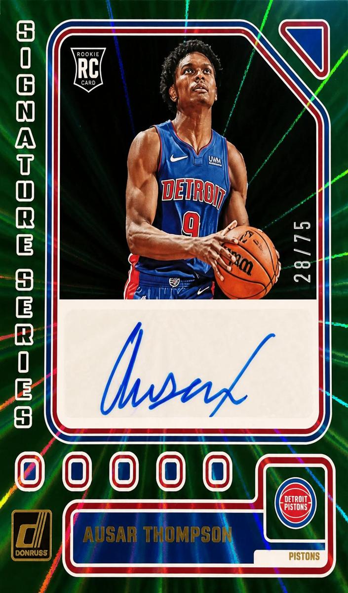 2023 Panini Donruss Basketball Holo Green Laser Ausar Thompson #SS-AUS