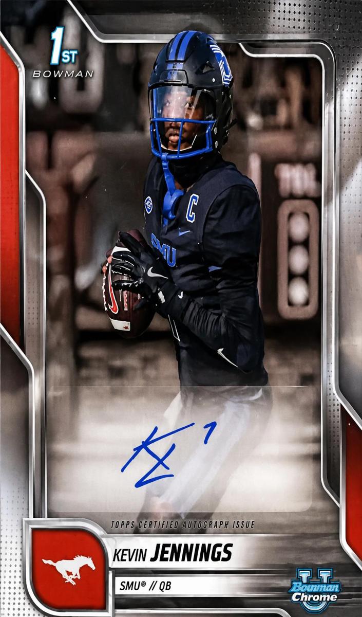 2025 Bowman Chrome University Football Kevin Jennings #BCA-KJ