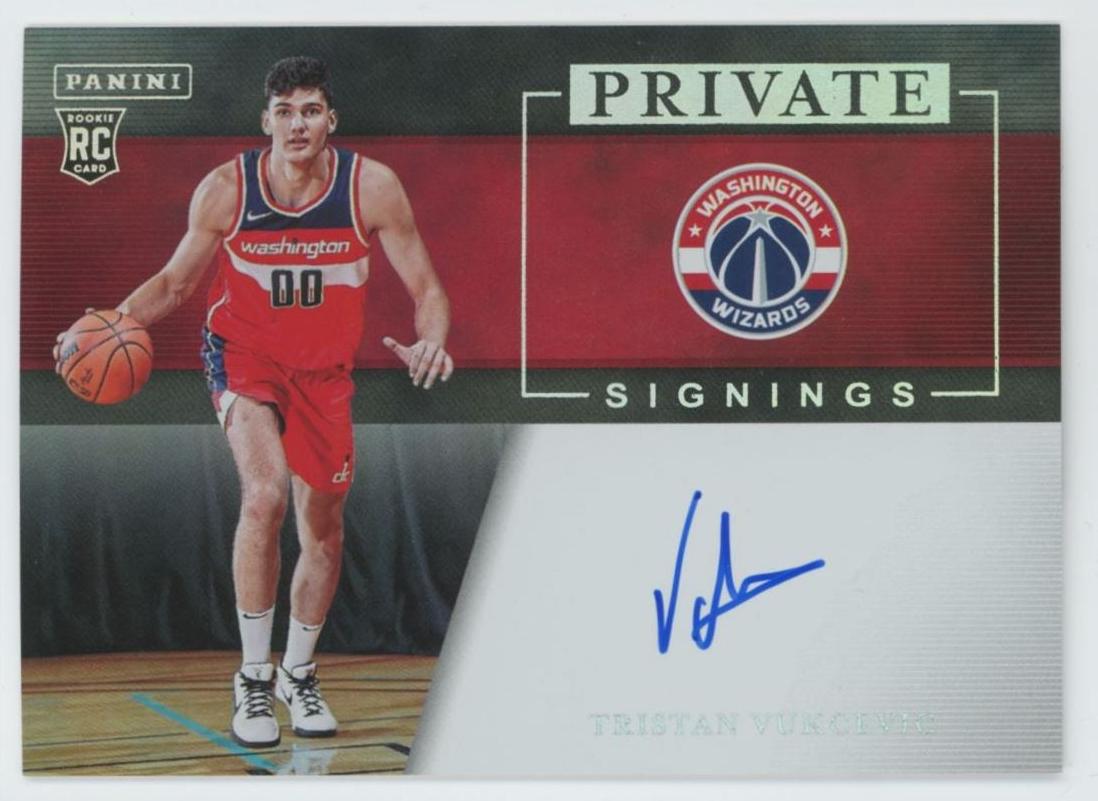 2023 Panini Private Signings Basketball Tristan Vukcevic #PS-VUK PSA 9