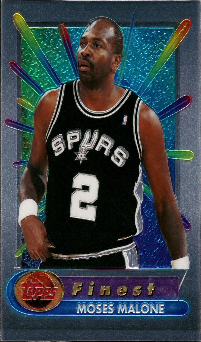 1994 Topps Finest Basketball Moses Malone #268 PSA 10