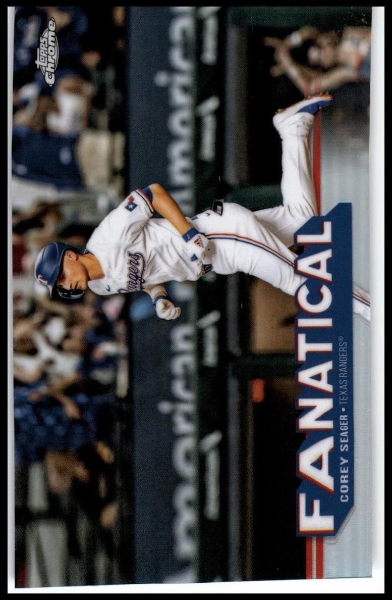 2025 Topps Chrome Baseball Corey Seager #FAN-11 PSA 8