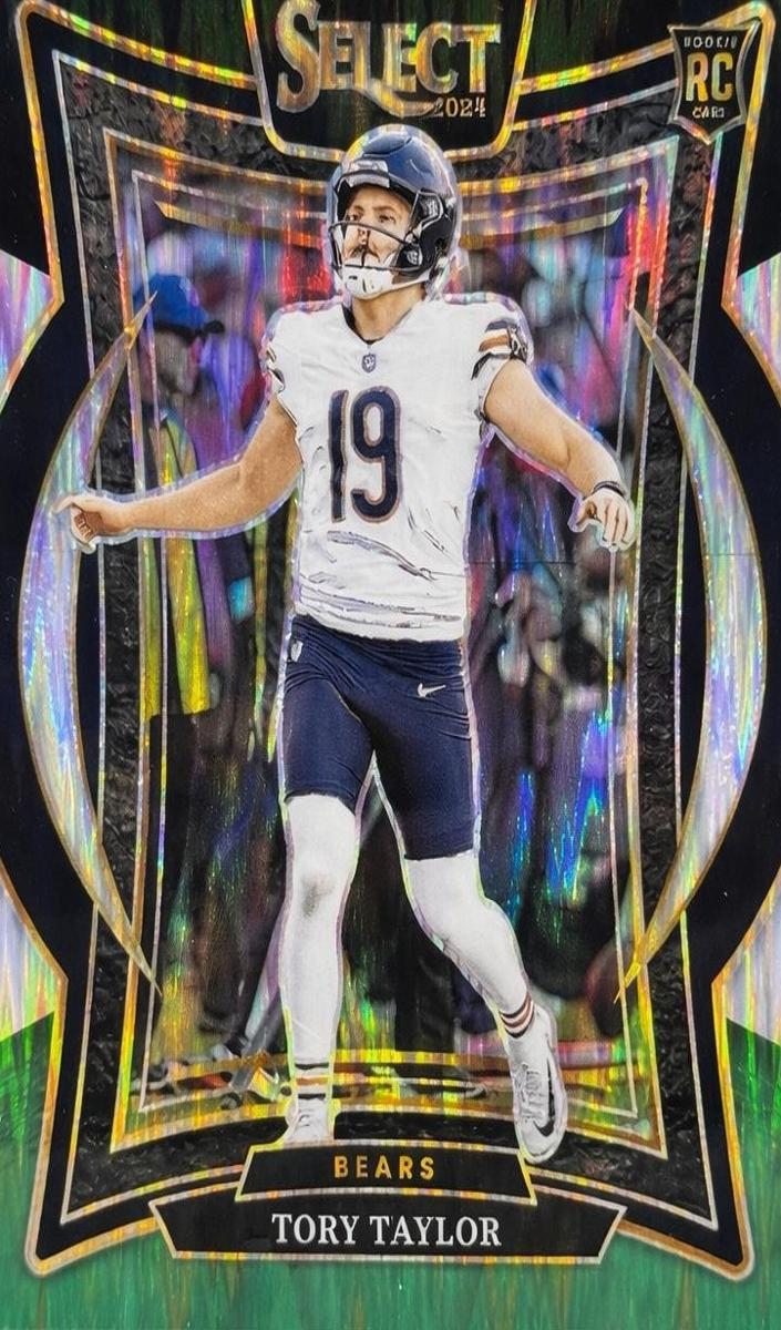 2024 Panini Select Football Black and Green Shock Tory Taylor #1