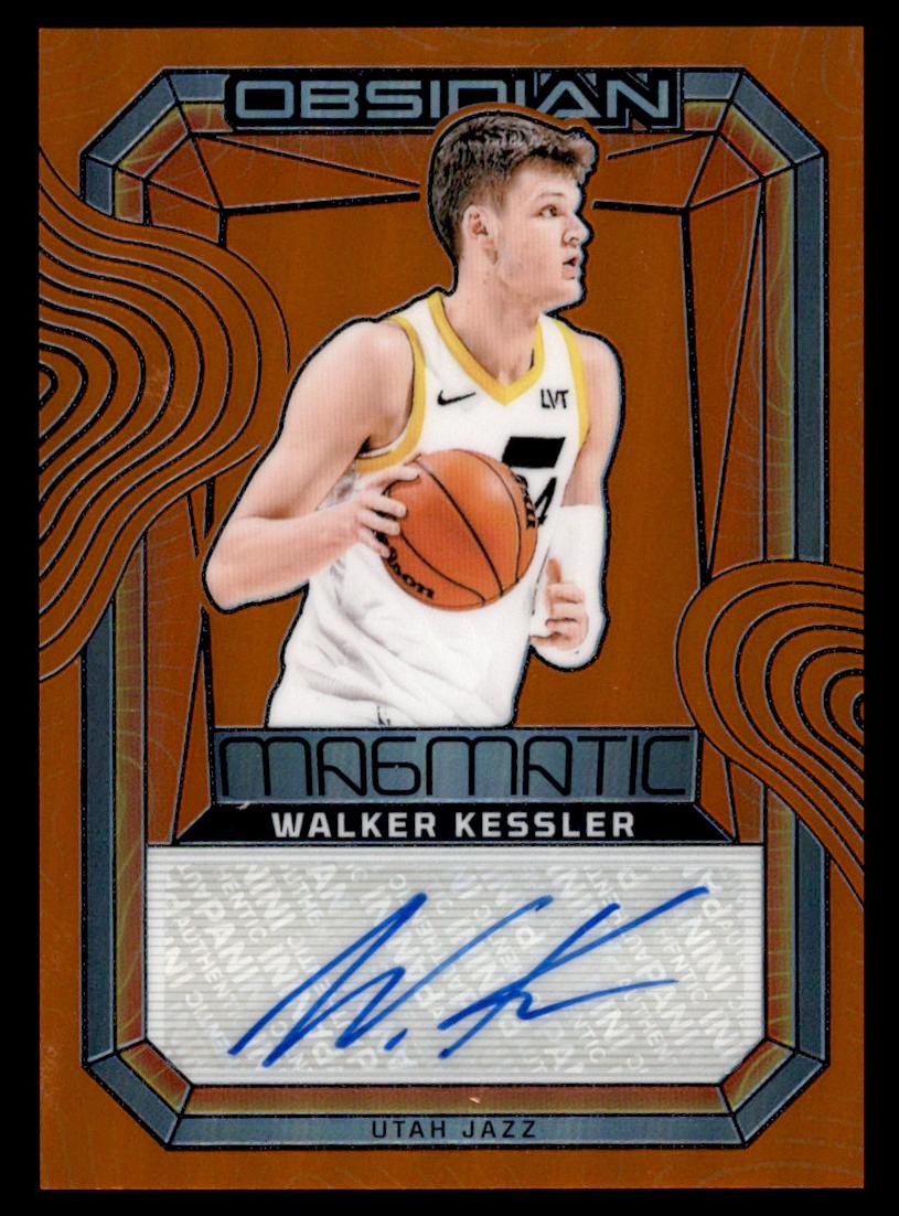 2023 Panini Obsidian Basketball Electric Etch Orange Flood Walker Kessler #MS-KES
