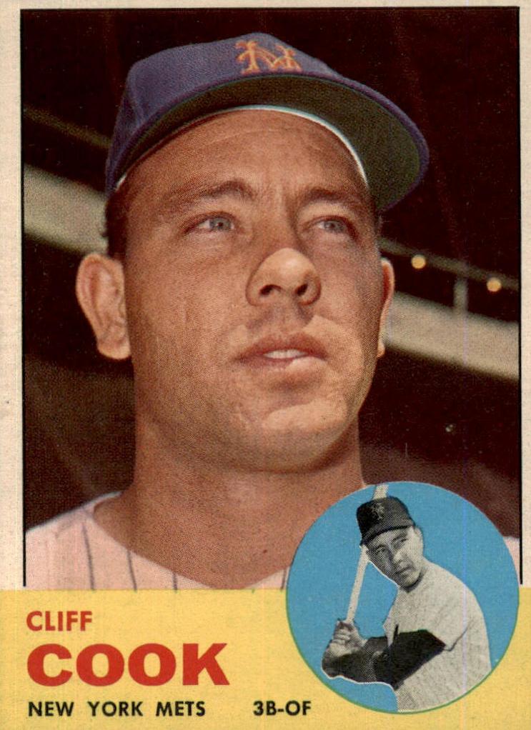 1963 Topps Baseball Cliff Cook #566 PSA 7