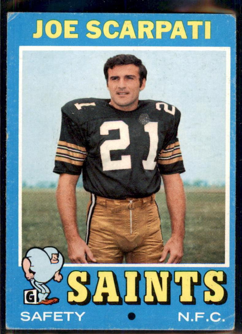 1971 Topps Football Joe Scarpati #173 PSA 8
