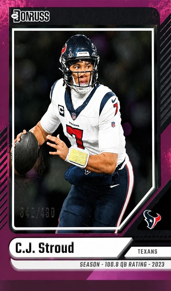 2024 Panini Donruss Football Season Stat Line C.J. Stroud #210