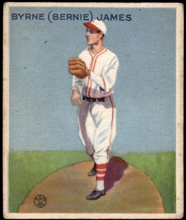 1933 R319 Goudey Baseball Bernie James #208 PSA 5.5