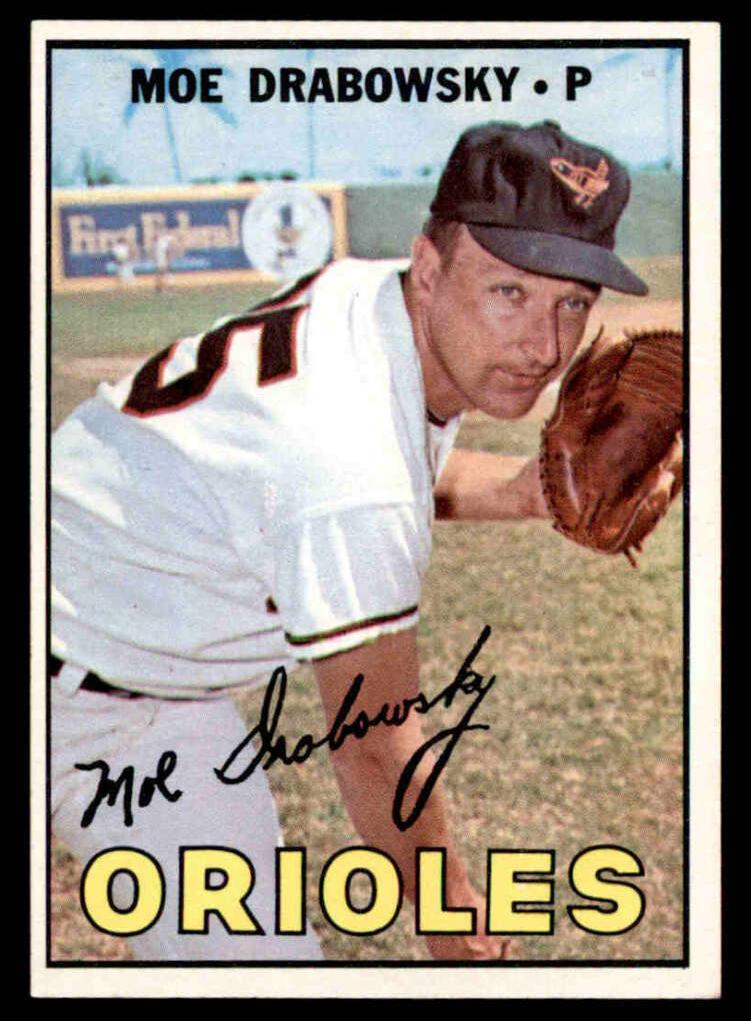 1967 Topps Baseball Moe Drabowsky #125