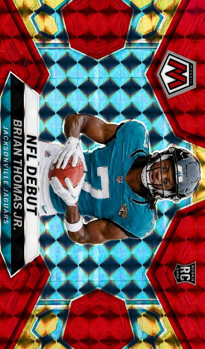 2024 Panini Mosaic Football Choice Fusion Red and Yellow Brian Thomas Jr. #282