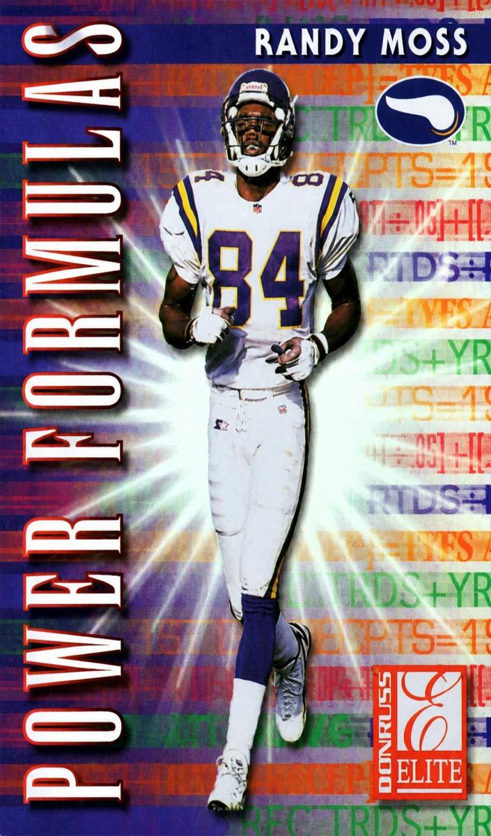1999 Donruss Elite Football Randy Moss #1 PSA 9