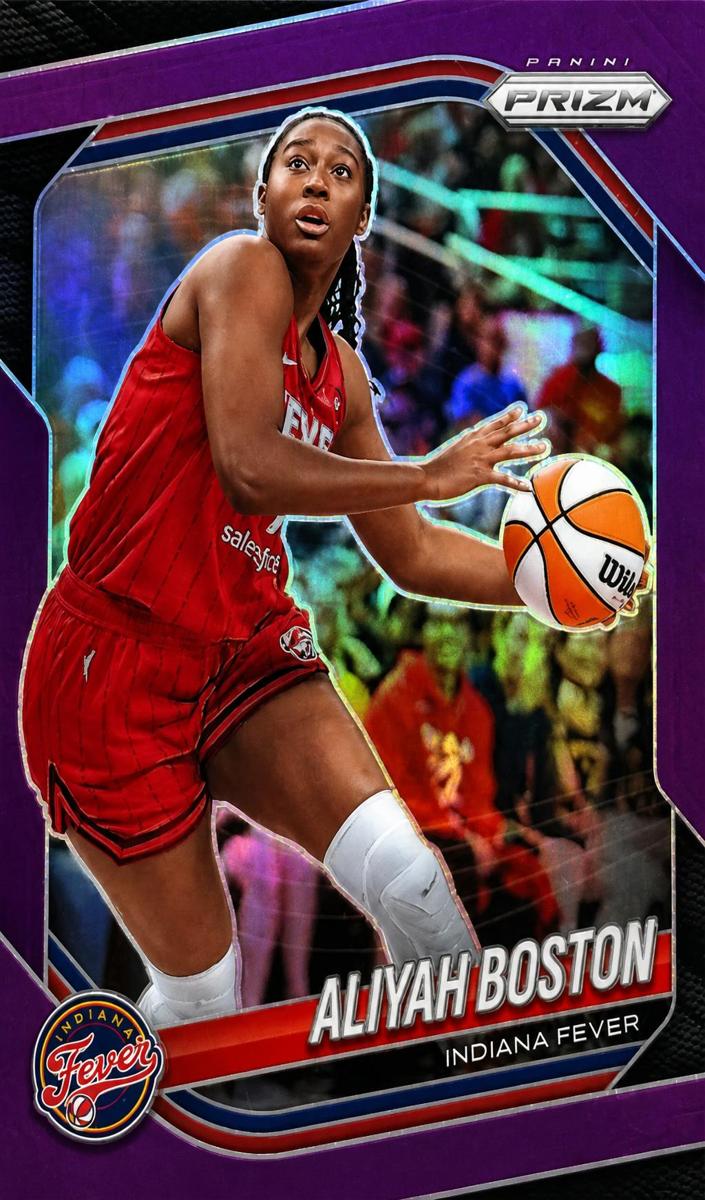 2025 Panini Prizm WNBA Basketball Purple Aliyah Boston #75